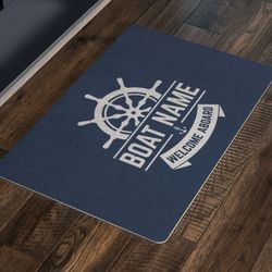 Personalized Boat Name Doormat