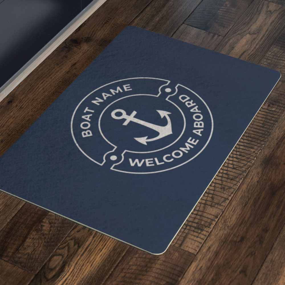 Boat accessories Boat name welcome aboard Personalized boat doormat.png
