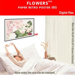 003 retro poster (big) flowers