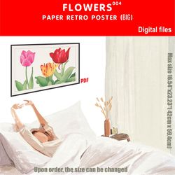 004 retro poster (big) flowers