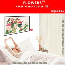 007 retro poster (big) flowers