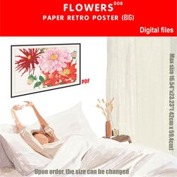 008 retro poster (big) flowers
