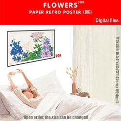 009 Retro poster (BIG) FLOWERS