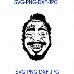 post malones svg, posty png, rapper, rockstar, congratulations svg, png for cricut
