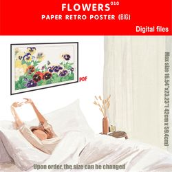 010 Retro poster (BIG) FLOWERS