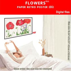 011 retro poster (big) flowers