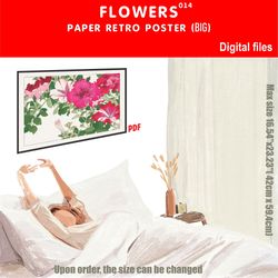 014 retro poster (big) flowers