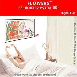 017 retro poster (big) flowers