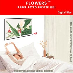 018 Retro poster (BIG) FLOWERS