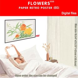 020 retro poster (big) flowers