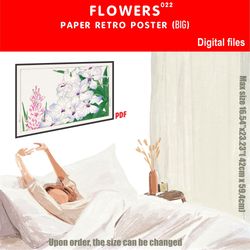 022 Retro poster (BIG) FLOWERS