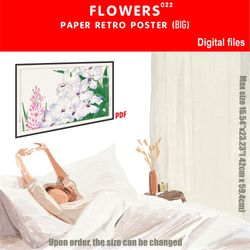 022 retro poster (big) flowers