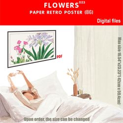 023 retro poster (big) flowers