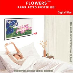 024 retro poster (big) flowers