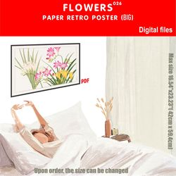 026 retro poster (big) flowers