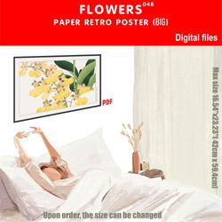 048 Retro poster (BIG) FLOWERS