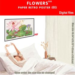 052 Retro poster (BIG) FLOWERS