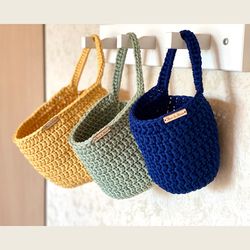 Small / Large Wall hanging basket, Vegetable Storage hanging basket, Hanging Planter, Hanging fruit basket waterproof