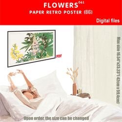 061 Retro poster (BIG) FLOWERS