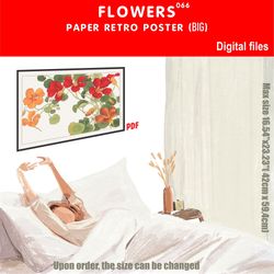 066 Retro poster (BIG) FLOWERS