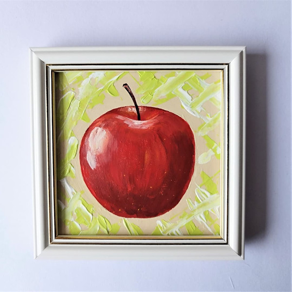 Acrylic-fruit-painting-red-apple-small-kitchen-wall-decoration-impasto-style-framed-art.jpg