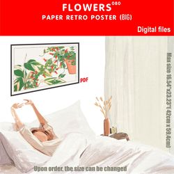 080 retro poster (big) flowers