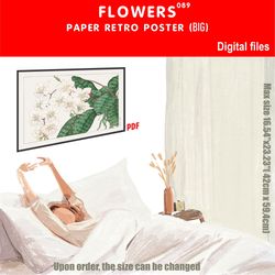 089 retro poster (big) flowers