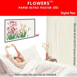 101 retro poster (big) flowers