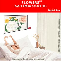 108 retro poster (big) flowers