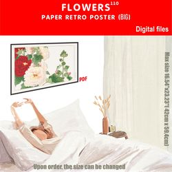 110 retro poster (big) flowers