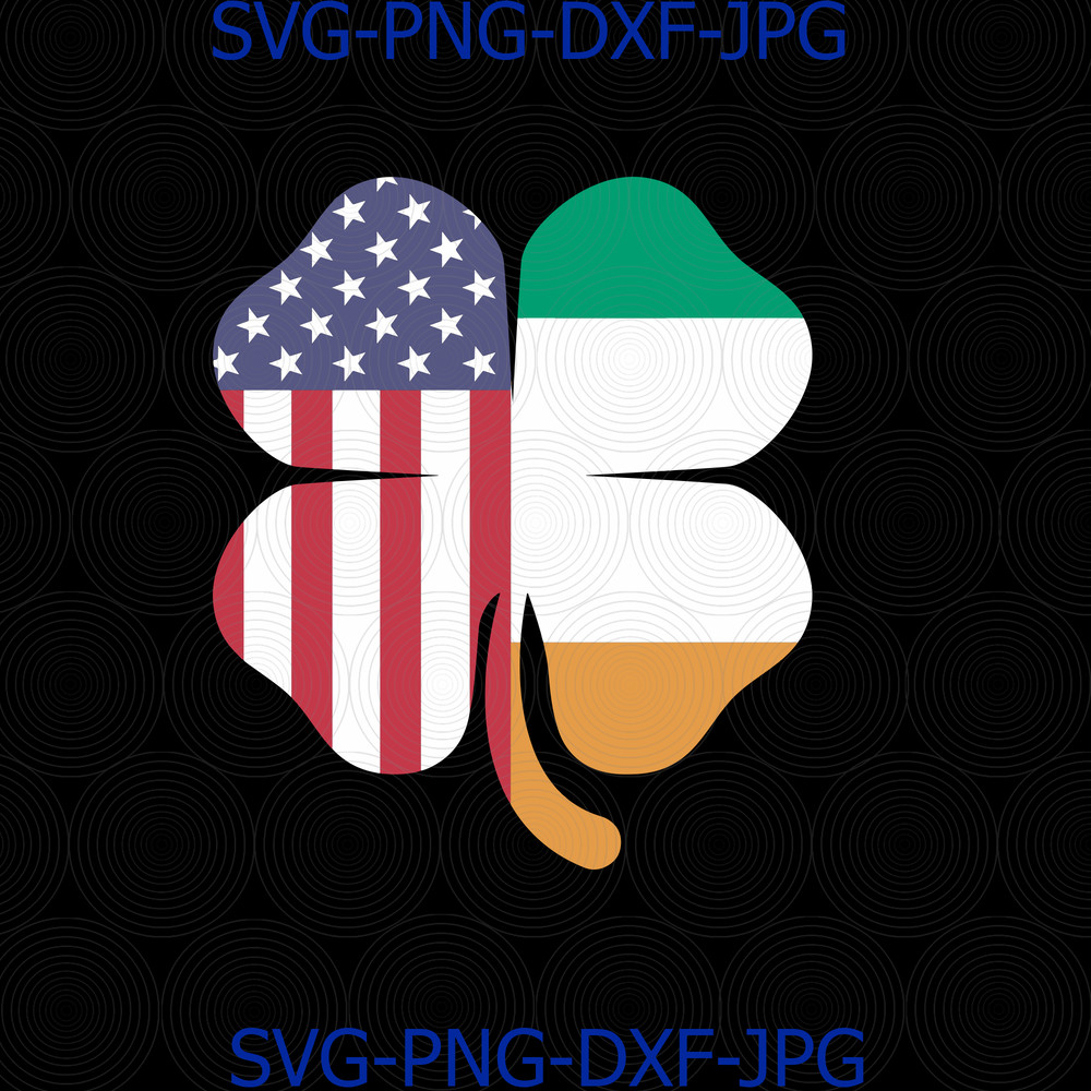 618 Irish American Flag on Shamrock.png