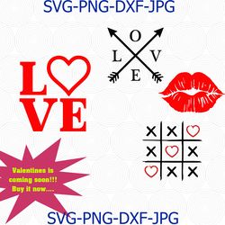 valentine svg, valentines day svg, love svg, love heart svg, lips kiss svg, love arrows svg, valentines tic tac toe svg