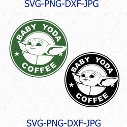 Baby Yoda Coffee svg, png, Baby Yoda Coffee,Mandalorian svg, Star Wars svg, Disney Starbucks svg, cricut, png shirt