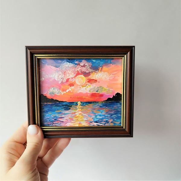 Sunset-painting-landscape-impasto-small-wall-decor-framed-art.jpg