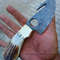 Hand Forged Fixed Blade Skinning Knife, Gut Hook, Stag Antler Handle, Skinner,5.jpg