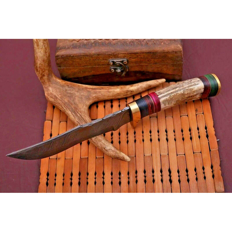 HANDMADE HUNTING KNIFE Outdoor Tactical Survival Kit Camping Fixed Blade Knife2.jpg