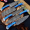Handmade Damascus Chef Set of 5