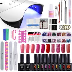 nail kit manicure tools diy nail art set