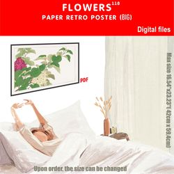 118 Retro poster (BIG) FLOWERS