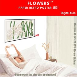 119 Retro poster (BIG) FLOWERS