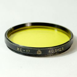 ZhS-17 40.5mm yellow lens filter 40.5x0.5 40,5x0,5 USSR LZOS for Jupiter-8