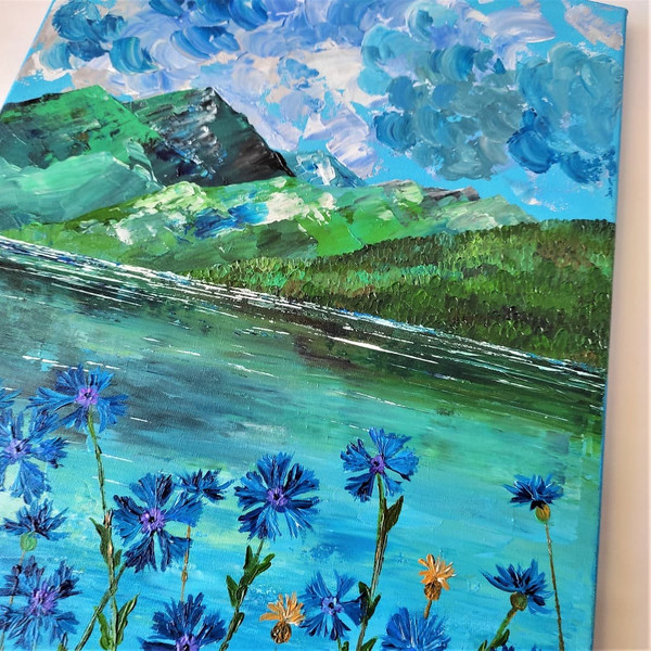 Mountain-lake-landscape-painting-impasto-art-blue-wall-decor.jpg