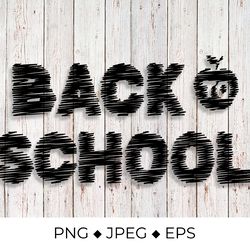 back to school squiggle lettering