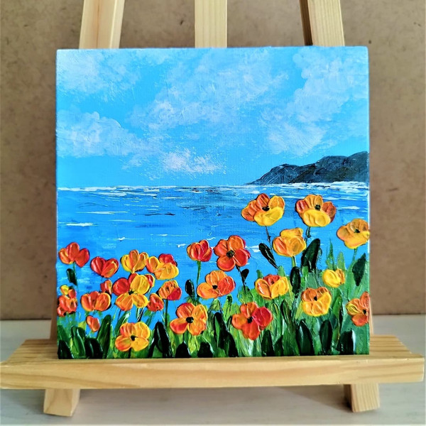 Coastal-landscape-painting-california-poppy-flower-textured-wall-art-canvas-board.jpg