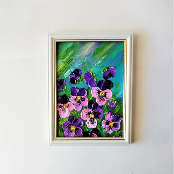 Canvas-painting-wall-decor-purple-pink-pansies-flowers-art-impasto-style.jpg