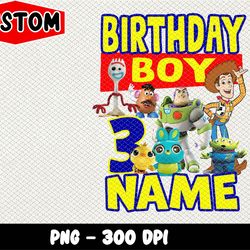 toy story personalized birthday, toy story custom, toy story personalized png, digital download c56