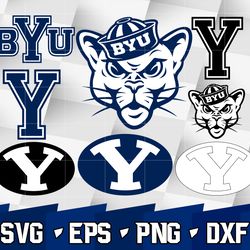 Brigham Young Cougars SVG bundle , NCAA svg, NCAA bundle svg eps dxf png,digital Download ,Instant Download