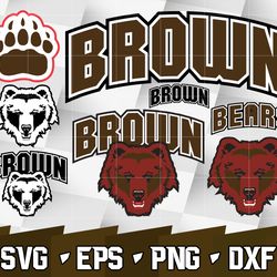Brown Bears SVG bundle , NCAA svg, NCAA bundle svg eps dxf png,digital Download ,Instant Download