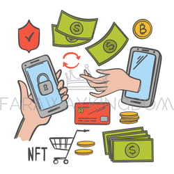 e commerce color set online selling of art works for crypto