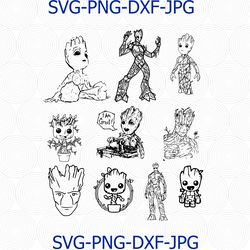 GROOT SVG, baby groot svg, groot, i am groot svg, marvel svg, i am groot, baby groot, guardians svg, groot clipart,groot
